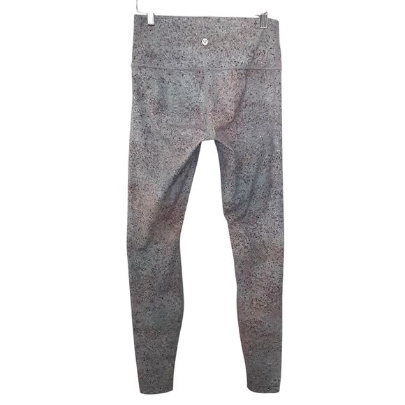 Lululemon Wunder Train High Rise Leggings 28” Gray Speckled Full Length Womens 8 - Picture 2 of 8